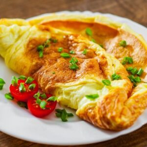 Classic omelette with no filling