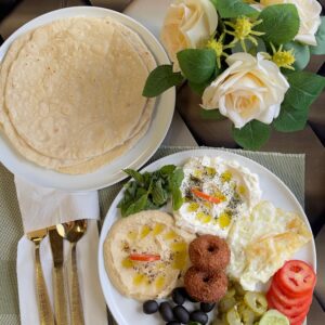 Oriental assortment for breakfast