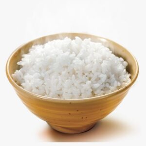 Riz malgache parfumé accompagné de légumes et viande