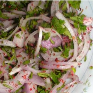 Sauce bioise fraîche au persil, oignon et sumac
