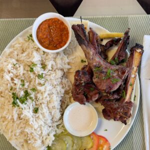 ريش لحم خروف مشوية