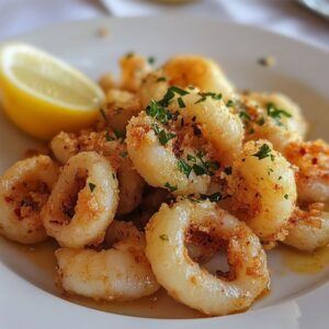 Calamar saute a l'ail