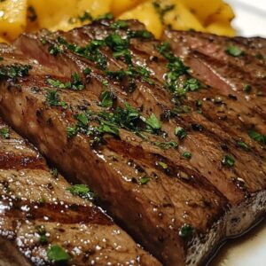 Steak viande a l'ail