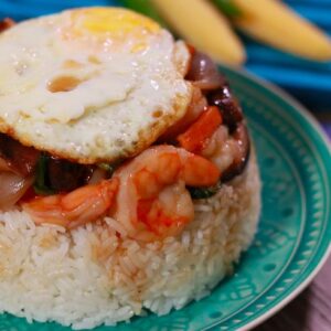 صحن مقلوب بالجمبري