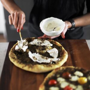 Manakish labneh au zaatar